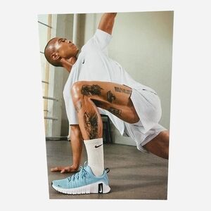 Nike Multicolored Promo Poster 18.5"x12.5" Athletic Stretch Ad Fitness Gym Sign